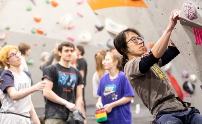 winter series competition climbers