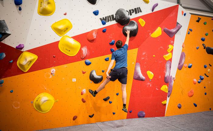 Man climbing at The Arc
