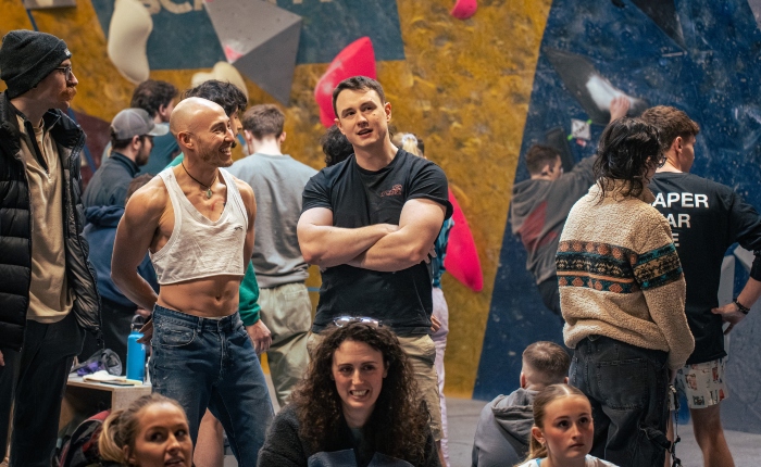 Open social participants smiling