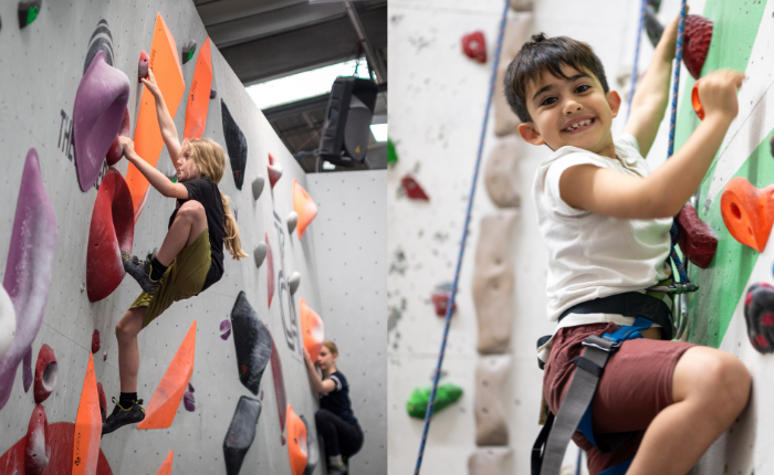 Kids summer holiday climbing