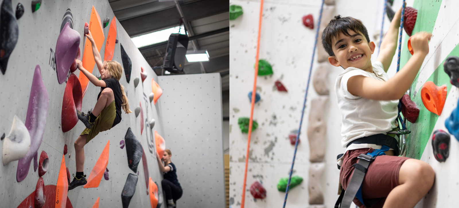 Kids summer holiday climbing